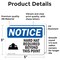Signmission 3.5 in Height, 5 in Width, Vinyl Decal, Rectangle OS-2PACK-NS-D-35-L-13244 - alternate 3